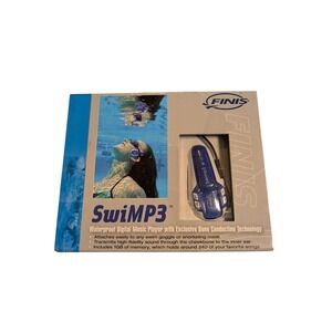 Finis SwiMP3 Waterproof Digital Music Player 1GB Bone Conduction Blue